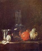 Still Life with Glass Flask and Fruit